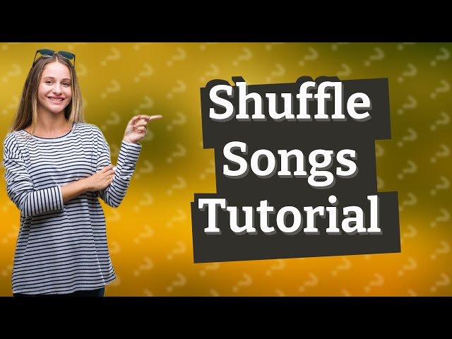 How do you shuffle songs on Apple Music TV app?
