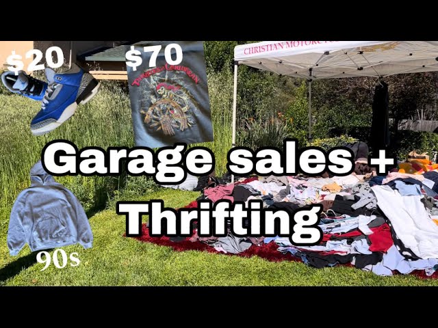 Garage sales + Thrifting to find clothes to sell