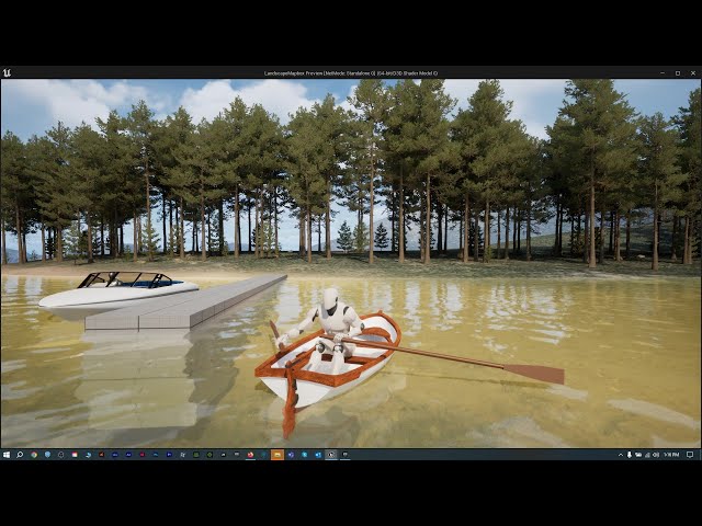 Unreal 5 | Player-Controlled boat rowing water physics | UE4 UE5