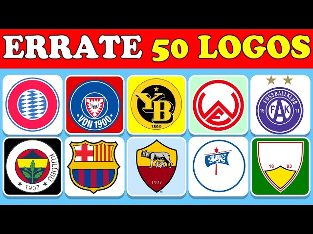 Kannst du 50 Fußball Vereine am Wappen erraten? | Fußball Logo Quiz
