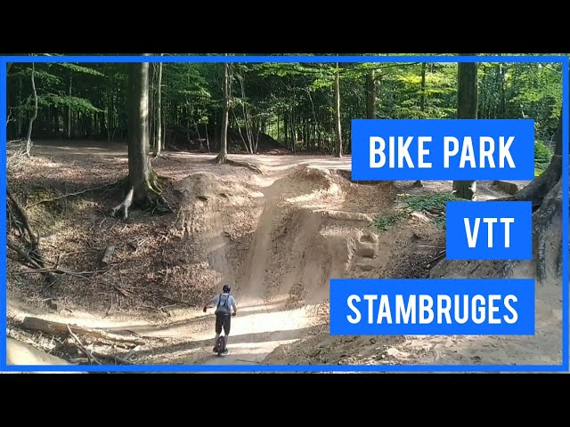 Bike park VTT au Bois de Stambruges, Belgique en gyroroue