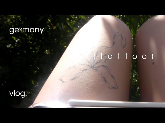 Germany vlog. Learning how to hand poke, a little tattoo supplies haul and a bit of summer