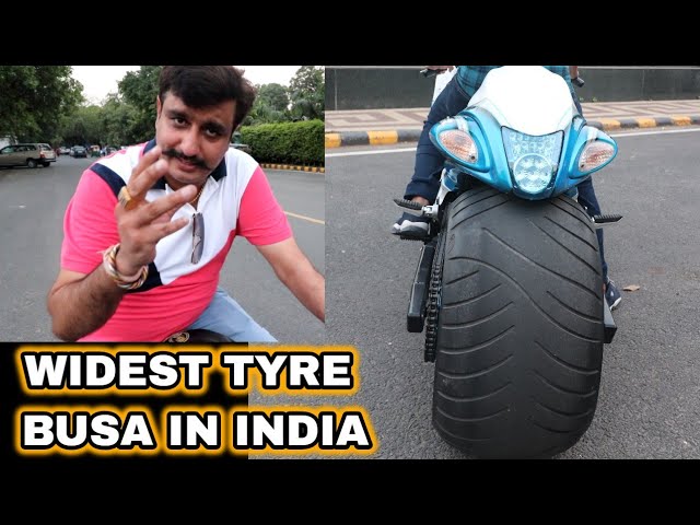 Fattest tyre Hayabusa Is Only 1 In INDIA With Air Suspension | Superbike World