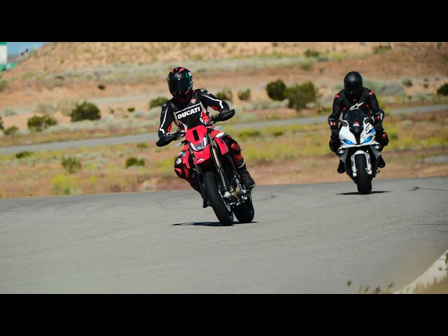 POV review of riding the new Ducati Hypermotard 698 Mono! With the DROC at the streets of Willow CA￼