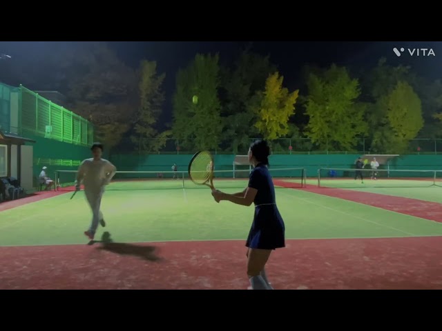 원리툰 홈그라운드에서 불꽃 혼복대결🔥 #테니스 #테니스초보 #혼합복식 #테니스경기 #테린이 #원리툰 #tennisgame #관악구민운동장 #나마스테니스