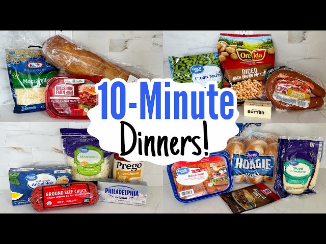 10 MINUTE DINNERS | 5 Tasty & QUICK Recipe Ideas | Cheap Home Cooked Meals Made EASY | Julia Pacheco