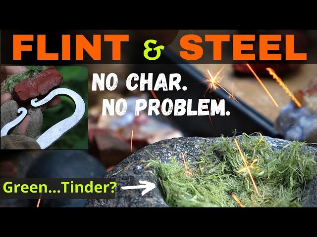 How to Make a Flint & Steel Fire | No Char, No Chaga