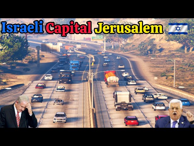 Israeli Capital Jerusalem Highway was Badly Destroyed by Irani Fighter Jets & War Helicopters -GTA 5