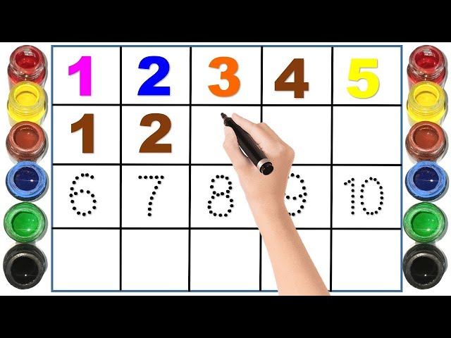 123 Counting | 1-10 Count Numbers | 1234 Numbers Song | 123 Kids | learn colors| Kids Learning Point