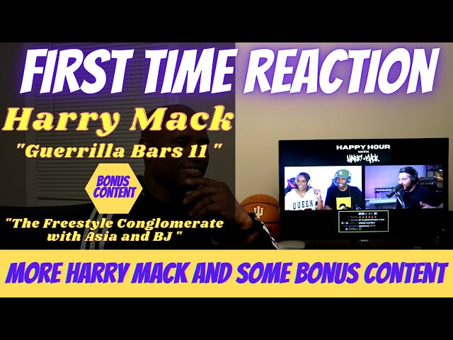 FIRST TIME HEARING Harry Mack - Guerilla Bars 11 & The Freestyle Conglomerate with Asia and BJ