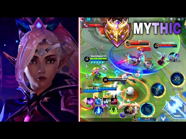 FINALLY MYTHIC IN SOLO RANK IN MOBILE LEGENDS | MIYA LAST MATCH OF LEGEND 1 RANK IN MLBB
