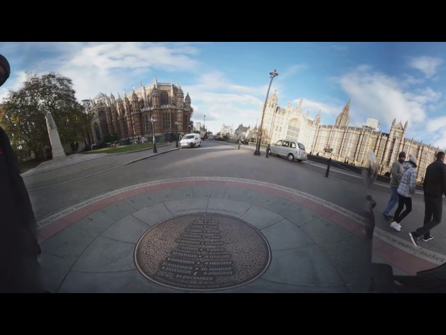 Take the first 3D VR Samsung Gear 360 walk round The Houses Of Parliament & up to Westminster Abbey