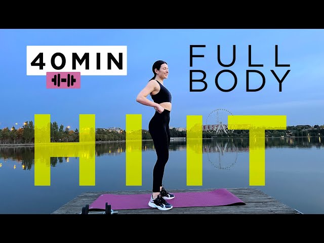 40 MIN FULL BODY home workout / HIGH INTENSITY / with WARM UP and STRETCHING / + DUMBBELL