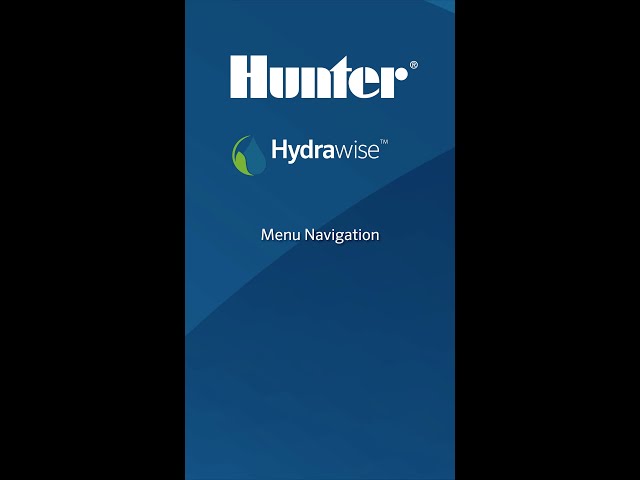 Hydrawise App: Menu Navigation