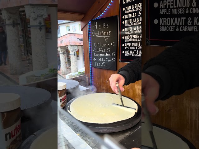 The art of crêpe making - Lakeside Delights♥️ [Read Description (long press on video) to know more!]