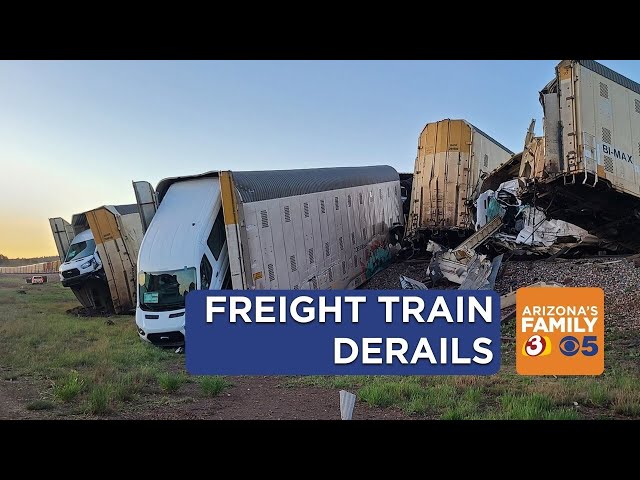 Cleanup begins after freight train derails near Williams