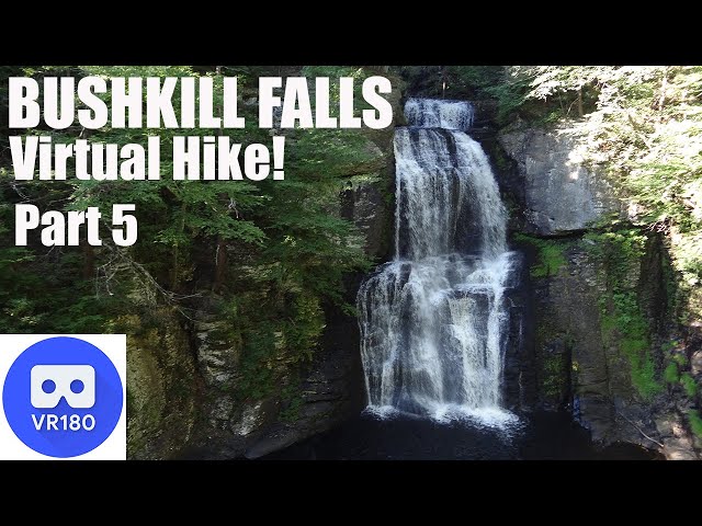 VR180 BUSHKILL FALLS Pt.5 3D Relaxing Virtual Nature Hike