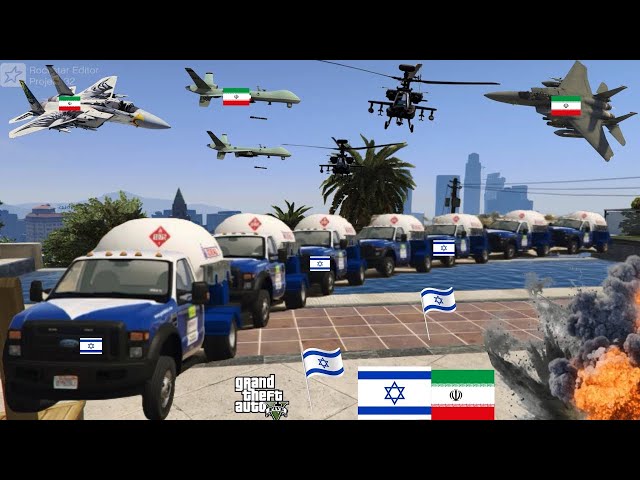 PUTIN UNDERSTIMATED NATO! Ukrainian Fighter Jets & Helicopters Attack on Russian Army convoy - GTA 5