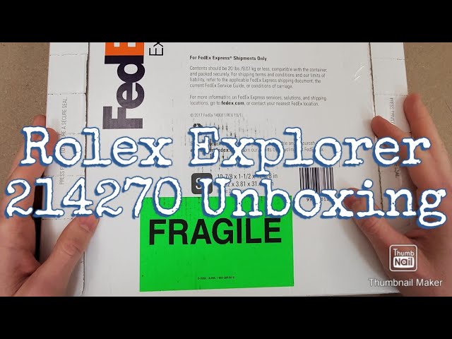 Rolex Explorer 214270 Unboxing