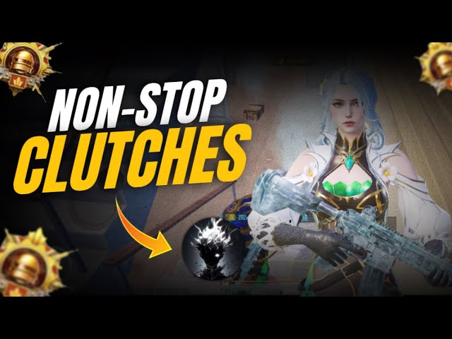 Non-Stop Clutches By Rushgod🔥| Fastest Two Finger Player Gameplay | BGMI