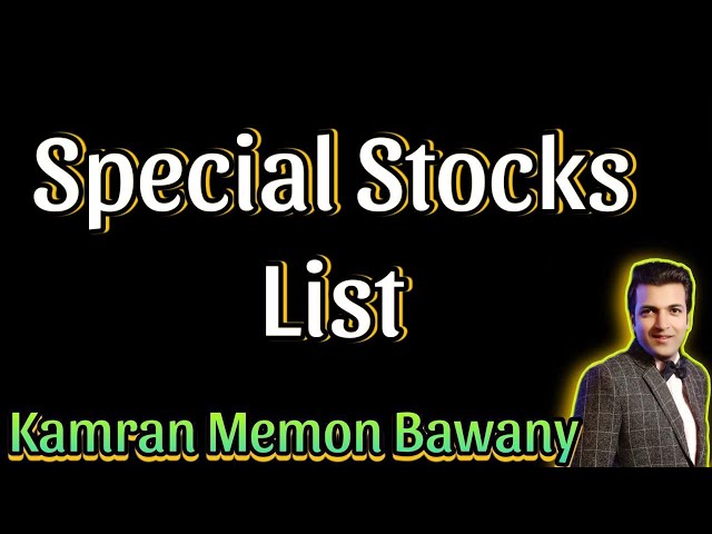 Special Stocks List | #PSX | #special | #stocks | #investment | #tips | #kse100 | #traingame