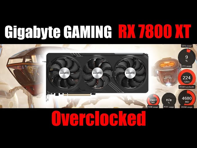 Gigabyte RX 7800 XT GAMING OC 16G  | Overclocked