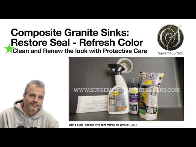 Granite Sink Care and Repair: Clean, Restore Seal, Refresh Color, Repair