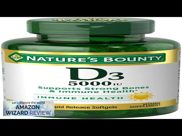 Nature's Bounty Vitamin D3 Immune Support 125 mcg (5000iu) Rapid Release Softgels Review
