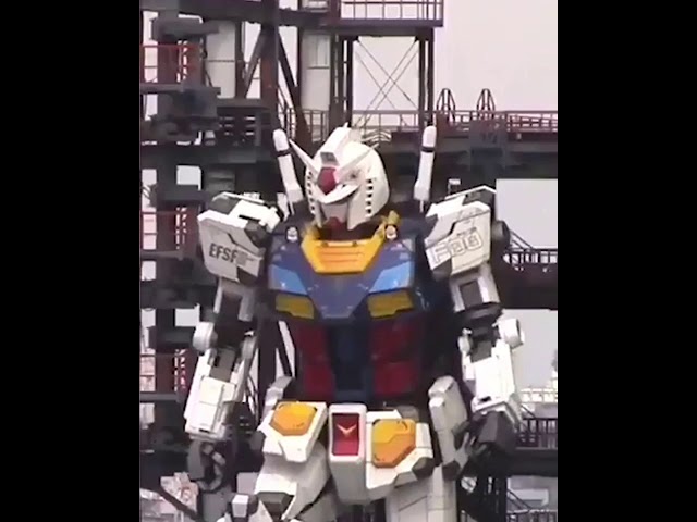 Big in Japan: giant Gundam robot makes its first moves in Yokohama