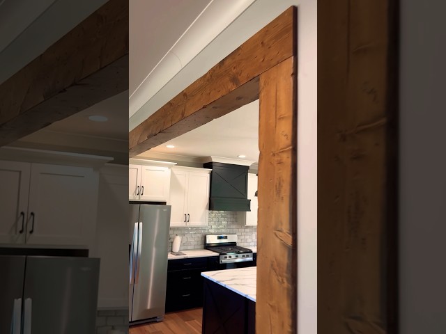 FAUX beam openings are KILLER #gotitcoach #woodworking #beams