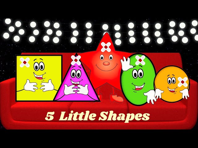 Five Little Shapes | The Shaps Song | Rhymes For Toddlers | @KidPreps