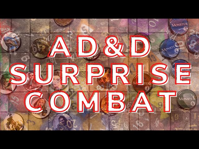 AD&D 1e how to use combat surprise