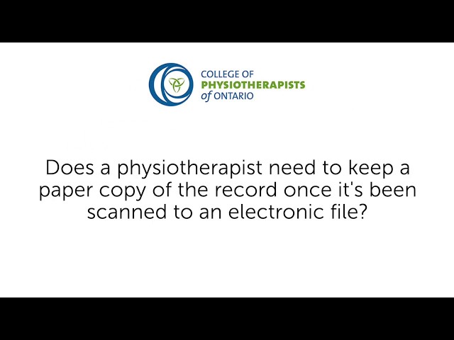 Does a PT need to keep a paper copy of patient records?
