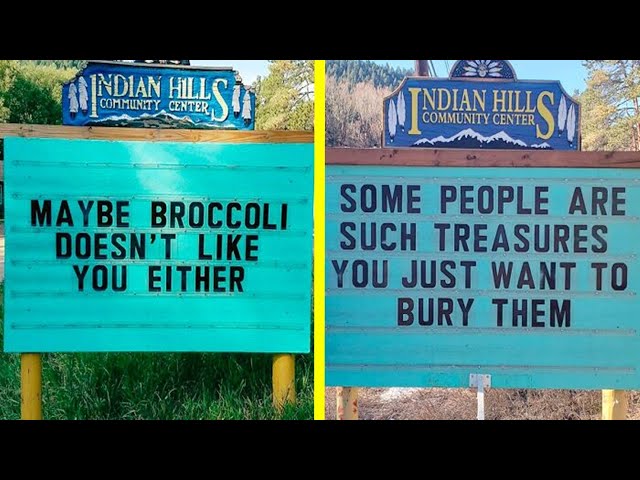 Someone In Colorado Is Putting The Funniest Signs, And The Puns Are Priceless