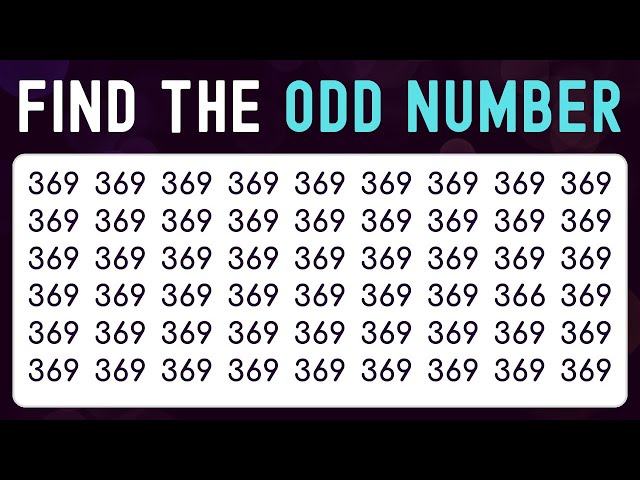 Find the odd number | Quiz Amazing