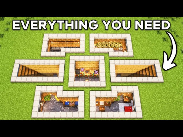 Minecraft: Ultimate Underground House Tutorial🏠