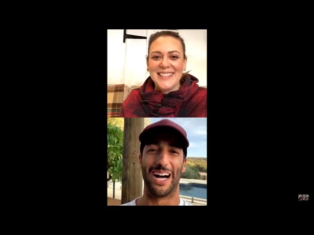 Funny Daniel Ricciardo & Aurelie Donzelot Live | 2020