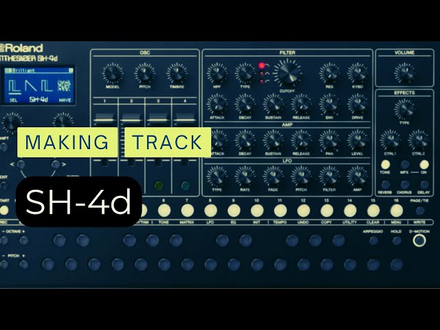 Making track with Roland SH-4d. #sh4d #rolandsh4d #dawless