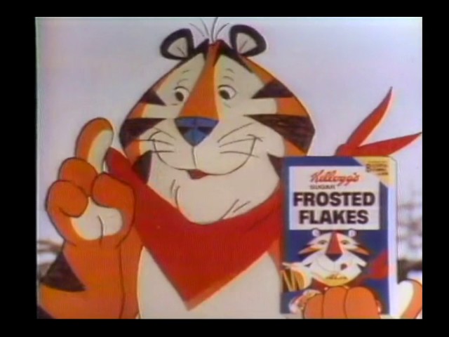 Kellogg's Sugar Frosted Flakes Cereal 1976