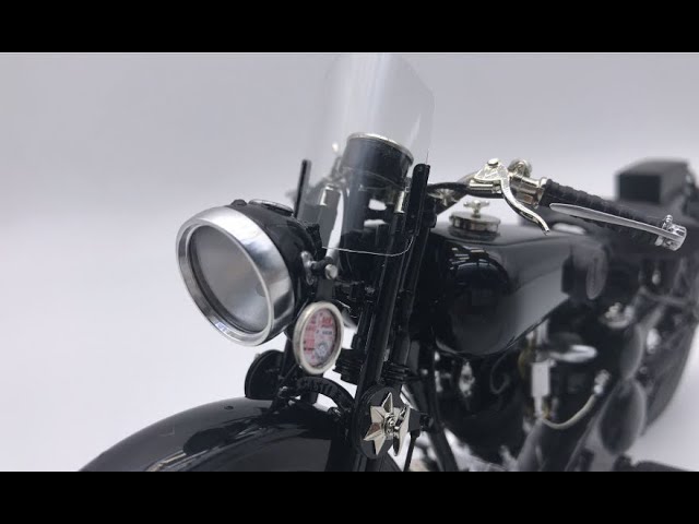 Building MFH 1/9 Brough Superior SS100 and Alpine Grand Sports Side Car - Step 15 Complete