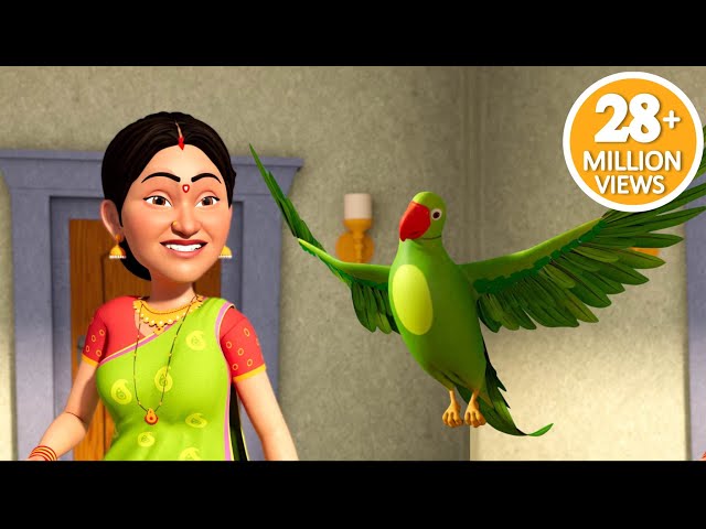 मैं तोता मैं तोता | Main Tota Main Tota Hare Rang | Hindi Nursery Balgeet | #tmkocrhymes #maintota