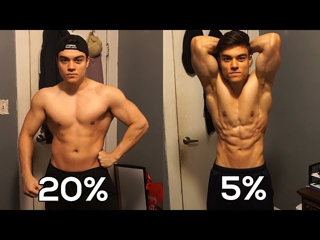 20% to 5% BODYFAT NATURAL TRANSFORMATION - 19 YEARS OLD