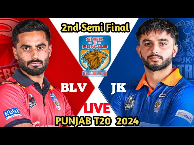 BLV Blasters vs JK Super Strikers 2nd Semi-Final, Punjab T20 2024. Live Score  #cricketlive #cricket