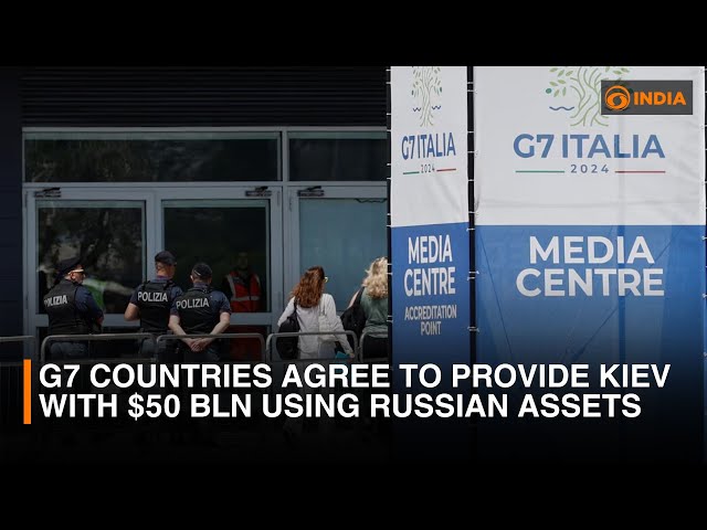 G7 countries agree to provide Kiev with $50 bln using Russian assets | DD India News Hour