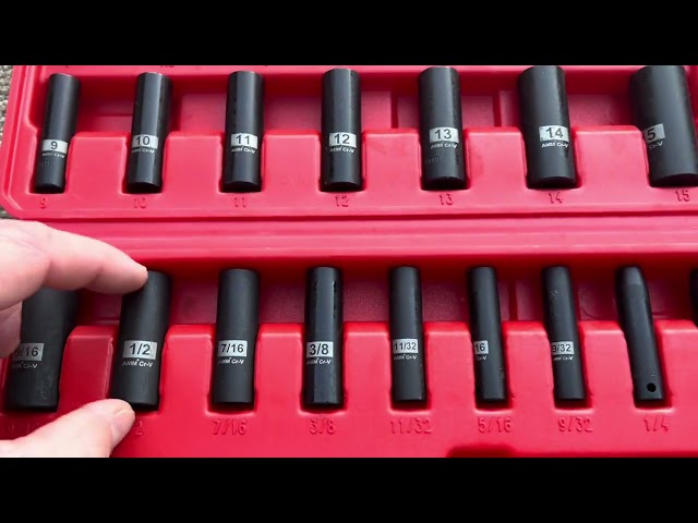 Awesome AMM Brand Impact Socket Set Including Deep Sockets Unboxing and review demonstration