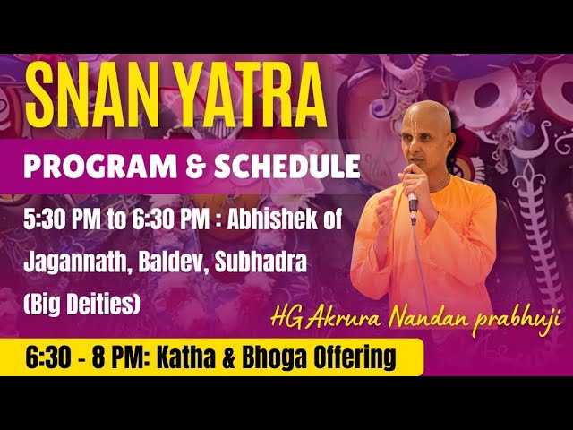 Lord Jagannath Snana Yatra Festival Celebrations || ISKCON PANCHKULA
