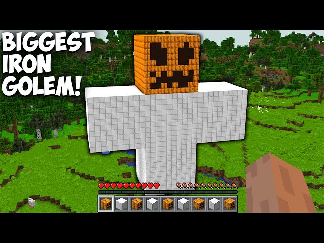I Made BIGGEST IRON GOLEM in Minecraft ! What if I Spawn BIGGEST GOLEM in Minecraft ? #402