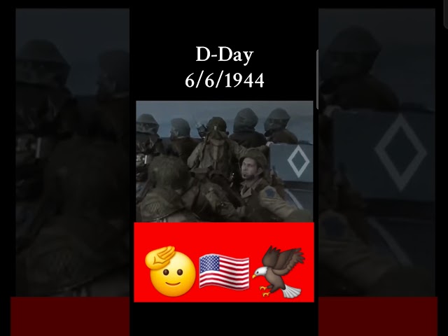 Today marks the 80th anniversary of D-Day 🫡🇺🇸🦅 #ww2 #dday80 #shorts #youtubeshorts
