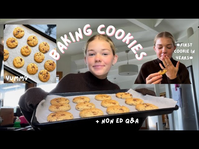 Baking cookies + get to know me away from anorexia