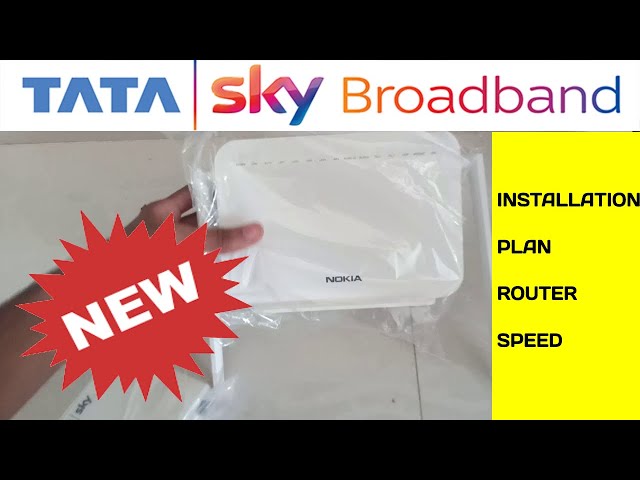 NEW Tata Sky Broadband | Unboxing | Installation | Speed Test | tata sky broadband || ojha g gaming